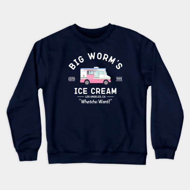 Big worm's ice cream, Friday Movie Crewneck Sweatshirt by idjie